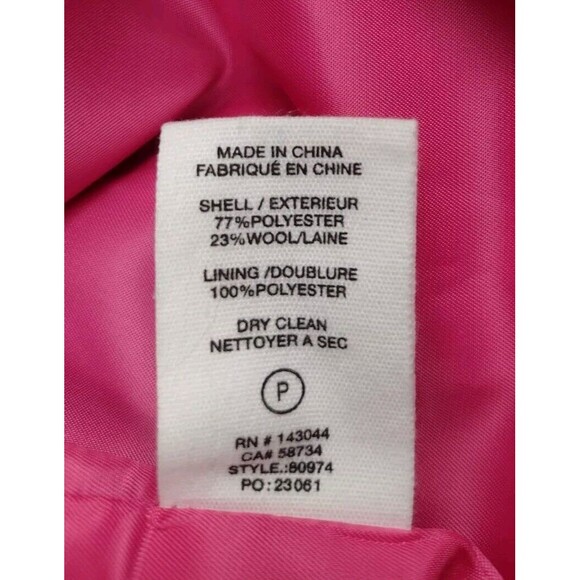 Avec Les Filles Plaid Double Breasted Coat Windowpane Tan and Black Size Large - Picture 9 of 11